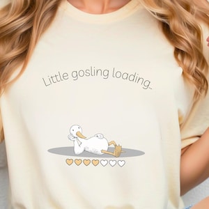Koszulka z ogłoszeniem ciąży Silly Goose, zabawna koszulka z napisem „Gęsi guzek w ciąży”, prezenty dla mamy po raz pierwszy, koszulka dla nowej mamy, koszulka z ogłoszeniem ciąży