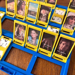 Orgueil et préjugés : Devinez qui, jeu de cartes à imprimer