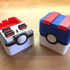 Etui na gry Nintendo Switch i 3DS Pokemon Pokeball - do kartridży z grami Switch i 3DS - mieści do 10 gier i 6 kart Micro SD