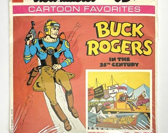 Vintage View Master Buck Rogers 3 Reels 21 3D-Pictures Cartoon Favorites Sealed