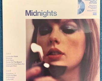 Taylor Swift - Midnights: Moonstone Blue Edition Vinyl Record, Collectible