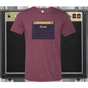 Knoxville Tennesee Guitar Amp t shirt maroon