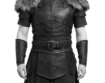 Medieval Leather Armor Set | Custom Handmade Warrior Costume for LARP, Cosplay & Renaissance Fair