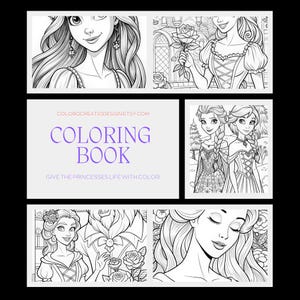 Princess Coloring Book for Kids Fun and Creative Princess Coloring Pages Great Gift for Girls and Art Lovers