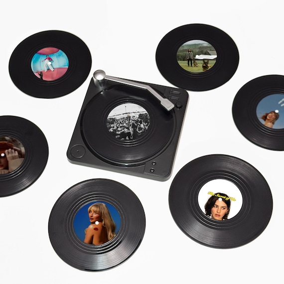 Custom Coasters Vinyl Record Coasters Home Decor Wedding Funny