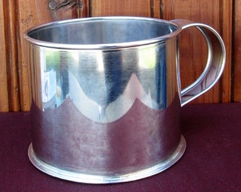 Fort Ligonier Tin Cup - Natural tin finish - French and Indian War - Revolutionary War - 18th century tin cup - Reenactor - Living History