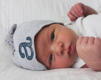 Custom Baby Knot Hat - Geometic Monogram- You Pick ONE Personalized Hat