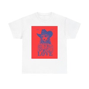 Yee Haw Cowgirl Liebe Unisex Baumwolle T-Shirt
