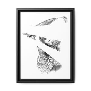 Framed Matte Canvas Fashion Art Print, Stylish Wall Décor, Bohemian Home Art, Unique Gift, Modern Interior Decor, Art for Living Room