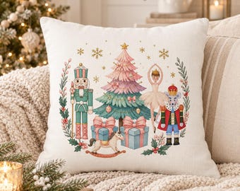 Nutcracker Ballet Christmas Tree Pillowcase | Christmas Gift (7 Sizes)