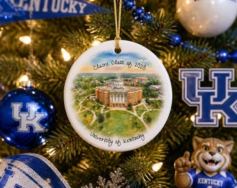 University of Kentucky Campus Graduation 2028 Ceramic Ornament