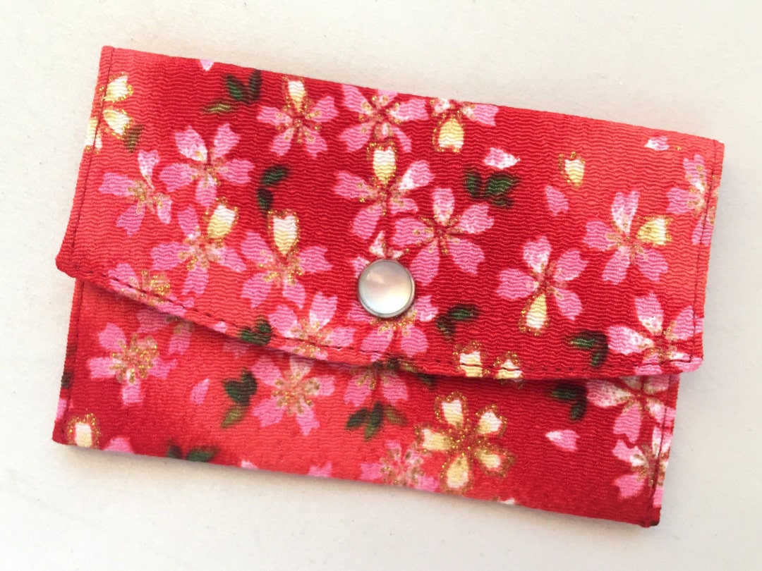 Chirimen Business Card Case/ Gift Card Holder/ Mini Coin Purse Etsy