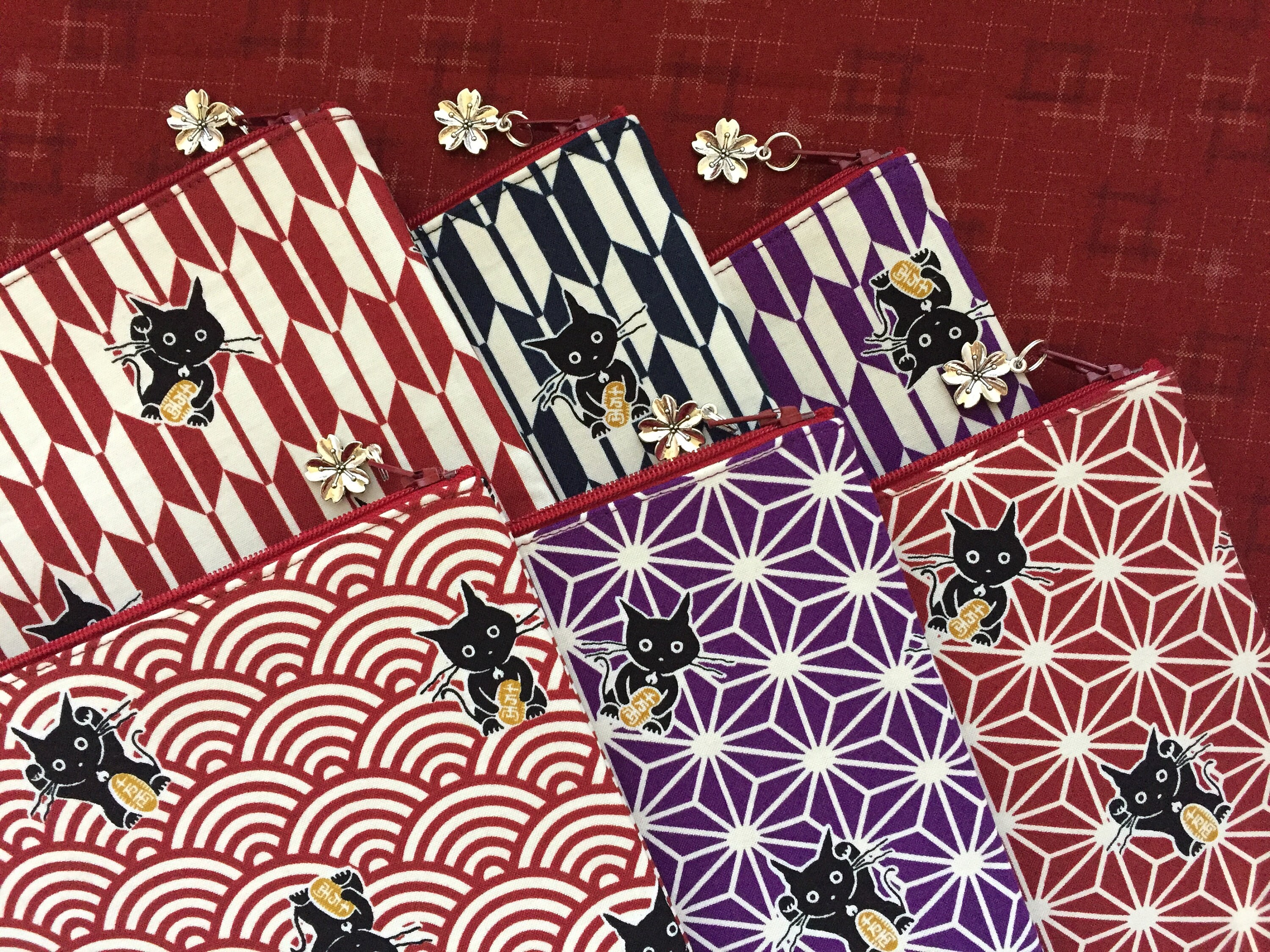 工芸品 NEKONEKO Japanese Shinobi, Maneki Neko, Kimekomi (G) | Futon Tokyo
