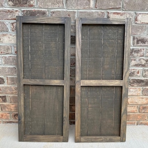 Custom Craftsman Style Shutters - Modern Farmhouse Shutters - Sleek Modern Shutters