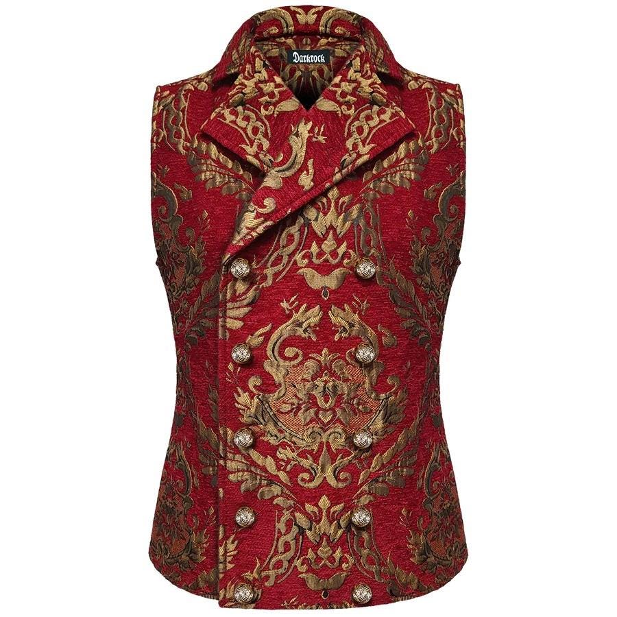 Men's Red Formal Suit Vest Fit for Business or Casual Dress Vest