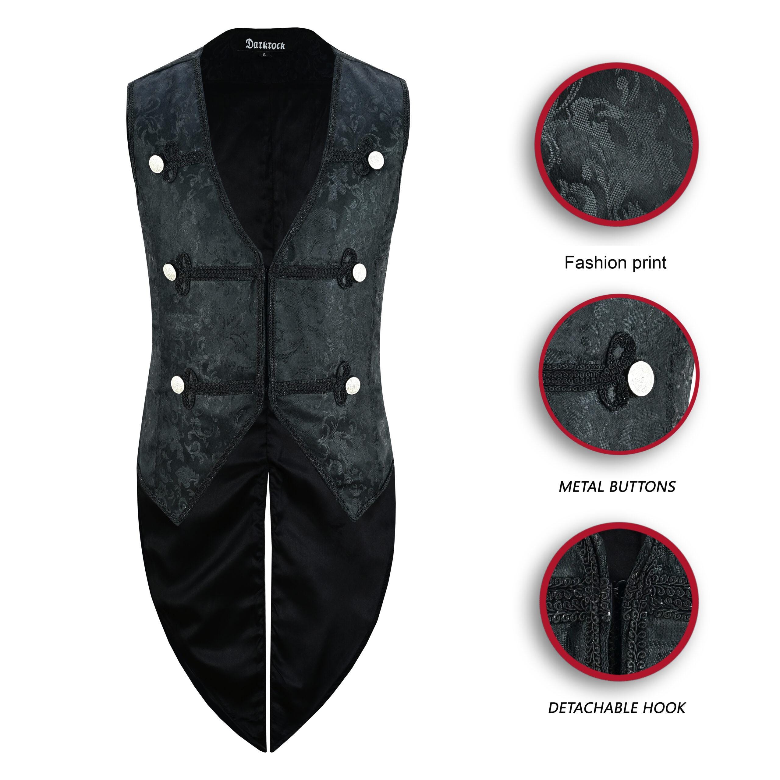 Mens Black Velvet Waistcoat Canada