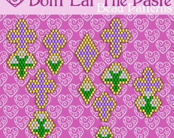 Easter Cross and Lily Earring Patterns