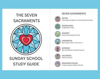 Guía de estudio de los siete sacramentos / Lección de la escuela dominical (PDF digital)