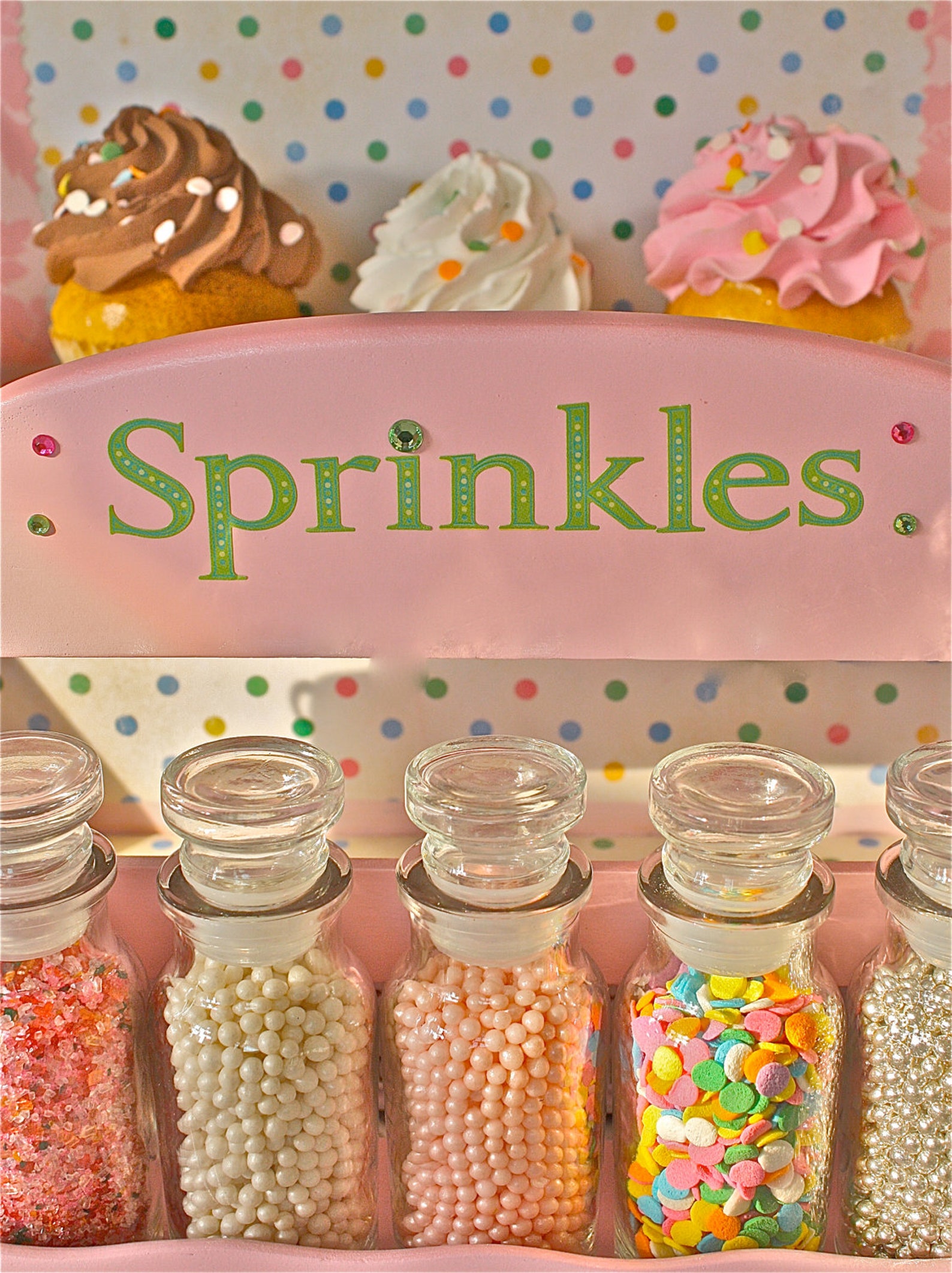Sprinklessprinkle jarsSpice Rackpastel sprinklescookie Etsy