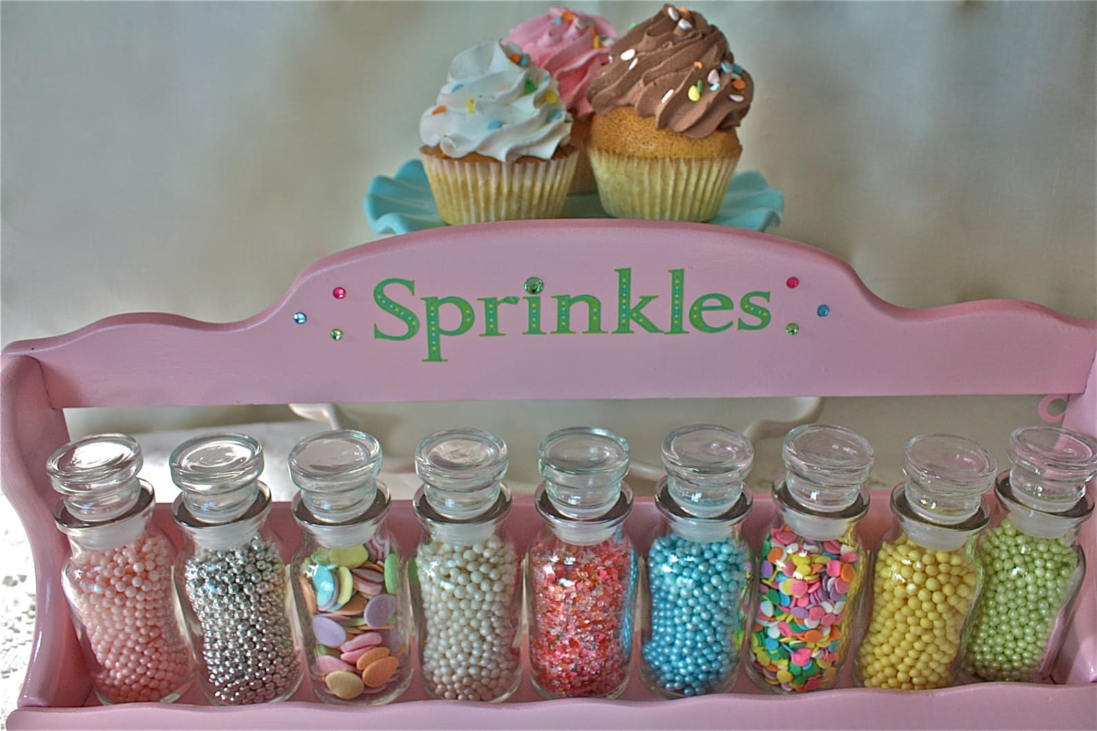 Sprinklessprinkle jarsSpice Rackpastel sprinklescookie Etsy