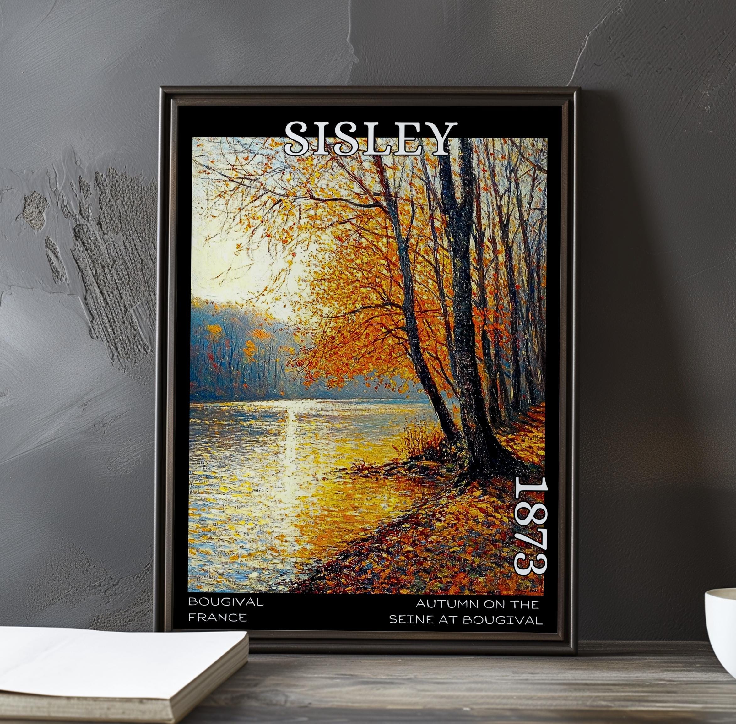 ブージヴァルのセーヌ川の秋 1873年 – アルフレッド・シスレー