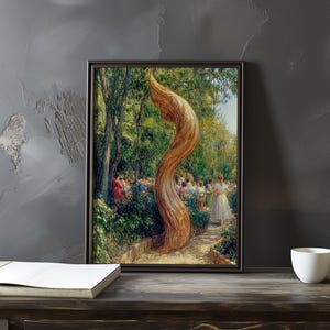 Pierre-Auguste Renoir-inspired art - Impressionist style poster - Vintage French art decor - Outdoor print - Classic French Impressionism