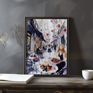 Edouard Manet inspired poster - impressionist art print - still life portrait artwork - Parisian-themed posters - classic French decor