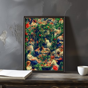 Pierre-Auguste Renoir-inspired art - Impressionist style poster - Vintage French art decor - Outdoor print - Classic French Impressionism