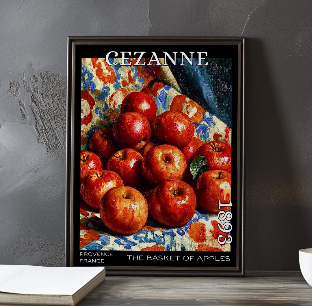 The Basket of Apples 1893 - Paul Cézanne Print / Poster - French
