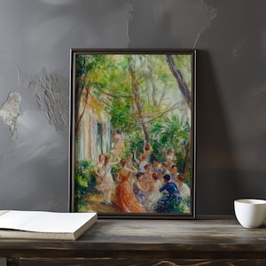 Pierre-Auguste Renoir-inspired art - Impressionist style poster - Vintage French art decor - Outdoor print - Classic French Impressionism