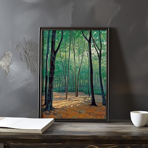 Póster de arte impresionista inspirado en Félix Vallotton - Póster del movimiento Nabi - Impresiones artísticas estilo Vallotton - Decoración artística francesa - Arte atemporal