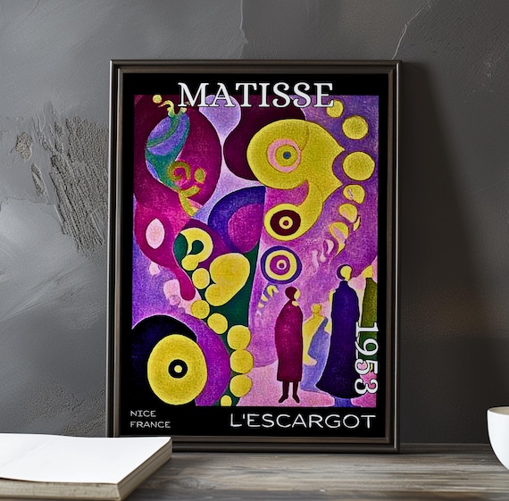 L'escargot 1953 – Henri Matisse Print / Poster – Modern Abstract