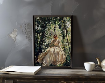 Berthe Morisot poster - Impressionist poster - art print - Colourful Impressionist art - Berthe Morisot Inspired art - Impressionism prints