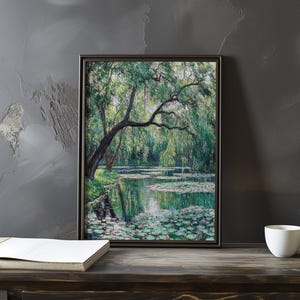 Poster ispirato a Claude Monet - Ninfee - Poster impressionista - Stampa da galleria - Arte impressionista delle ninfee - Arredamento per la casa - Stampa Monet