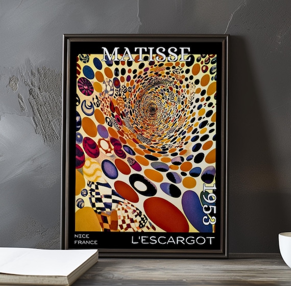 L'escargot 1953 – Henri Matisse Print / Poster – Modern Abstract