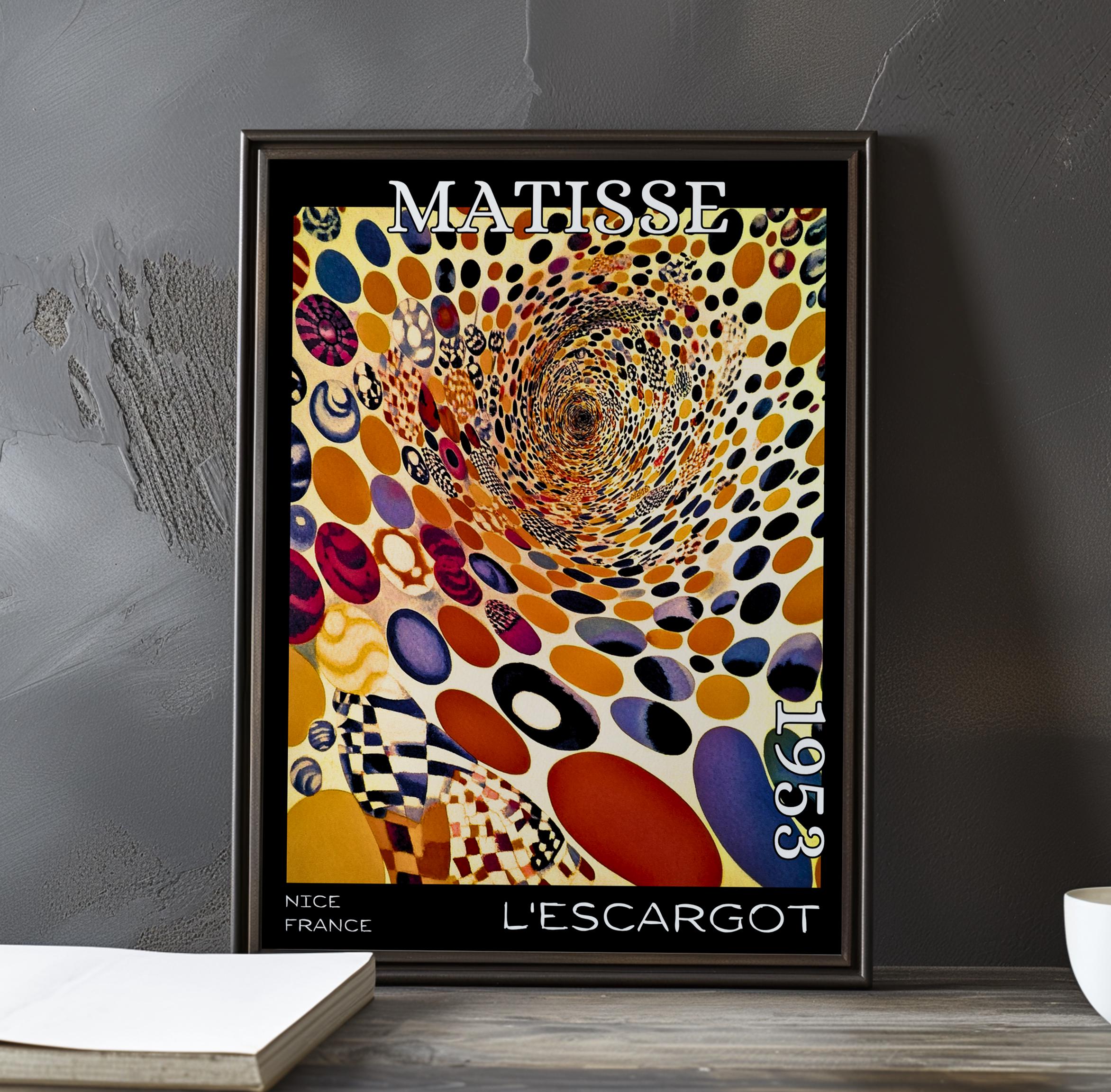 L'escargot 1953 – Henri Matisse Print / Poster – Modern Abstract