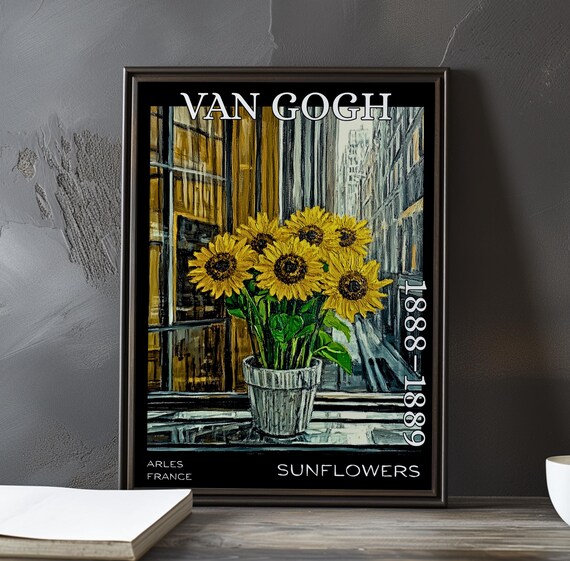 ひまわり 1888–1889 – フィンセント・ファン・ゴッホ 版画 / ポスター