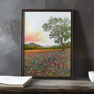 A Field of Wildflowers - Paul Cezanne Inspired Impressionist Art Print – French natural landscape Poster- still life poster Cezanne flowers