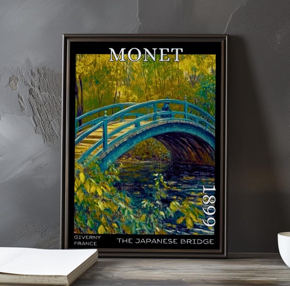 The Japanese Bridge 1899 – Claude Monet Print / Poster