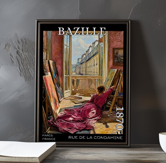 コンダミーヌ通り 1870 – フレデリック・バジール版画 / ポスター