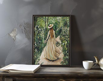 Berthe Morisot poster - Impressionist poster - art print - Colourful Impressionist art - Berthe Morisot Inspired art - Impressionism prints