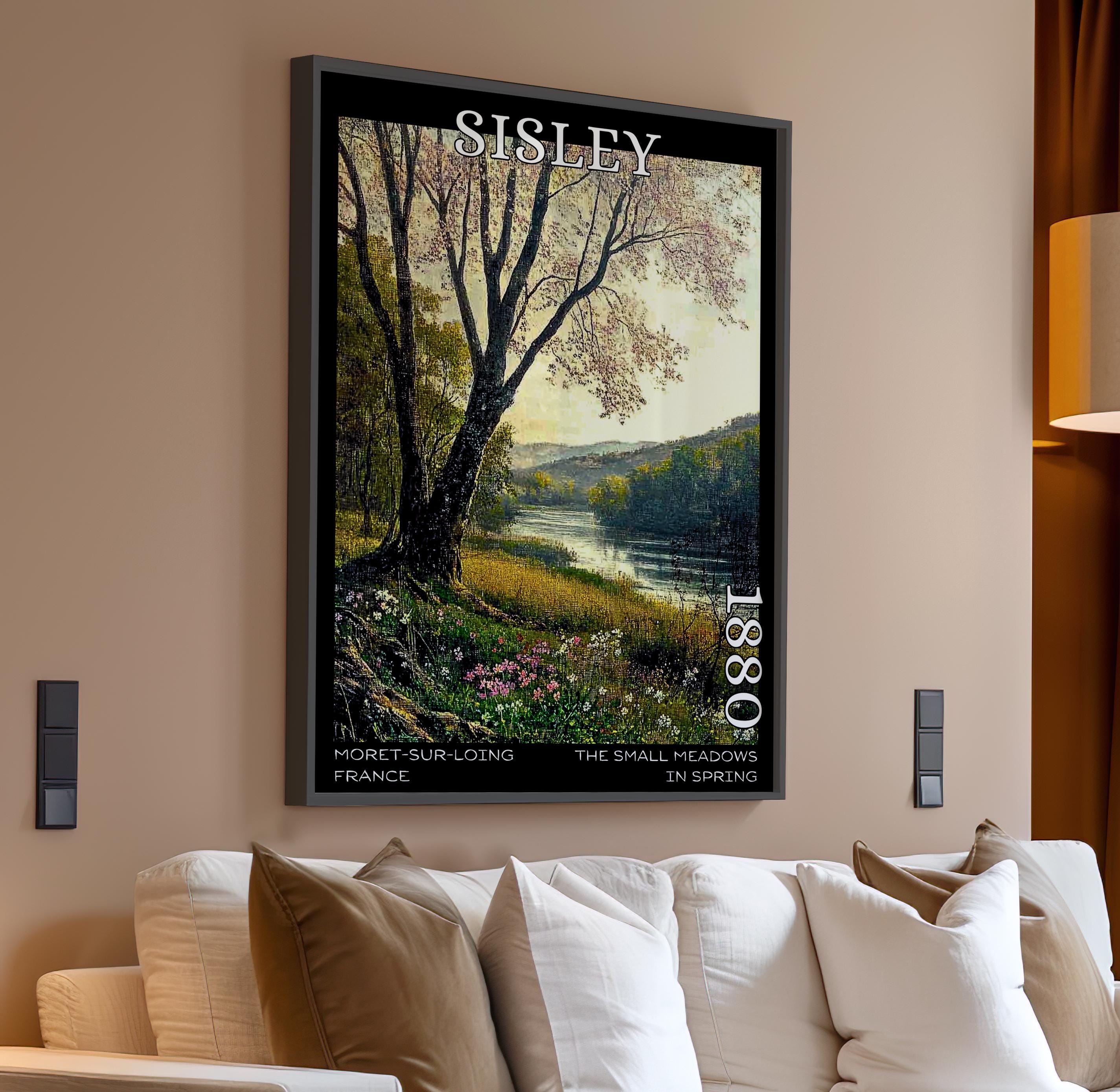 アルフレッド・シスレー、「春の小さな草地」、希少な画集より アルフレッド・シスレー、「春の小さな草地」、希少な画集より 春の