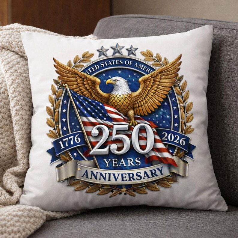 USA 250th Anniversary PNG | America Independence 1776–2026 Patriotic Eagle Design | Fourth of July Digital Download image 4