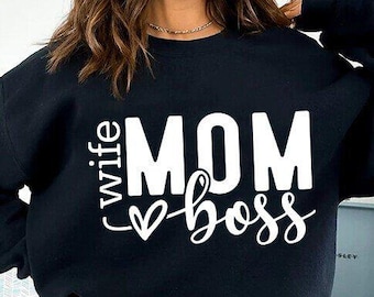 Maman femme patron SVG PNG : conception de chemise pour la fête des mères (téléchargement numérique)