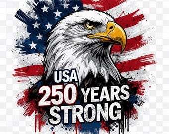アメリカ建国250周年記念 PNGバンドル | アメリカ独立1776-2026 | 7月4日デジタルダウンロード