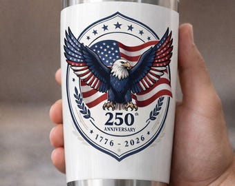 USA 250th Anniversary PNG , America Independence 1776–2026 Patriotic Navy Blue Eagle Design