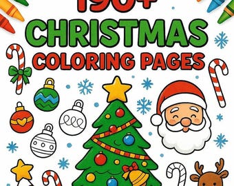 Plus de 190 pages à colorier de Noël pour enfants | Bricolages et activités des Fêtes