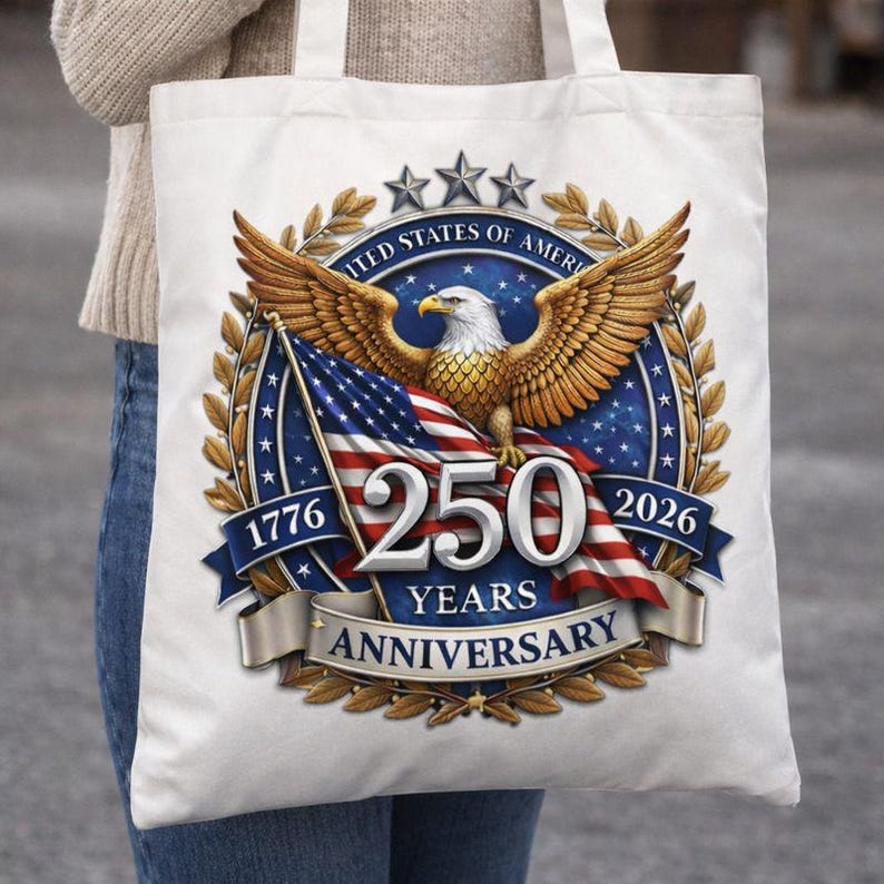 USA 250th Anniversary PNG | America Independence 1776–2026 Patriotic Eagle Design | Fourth of July Digital Download image 5
