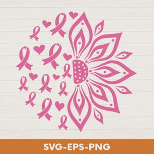 We dragen roze Svg, kanker SVG, Breast Cancer Awareness hart SVG, gesneden bestand, borstkanker lint Svg, kanker lint gesneden bestand, digitale download