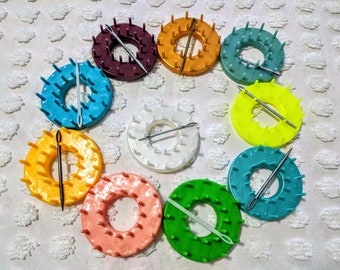 Outil DIY pour métier à tisser, tissage circulaire, formes de pétales de rose